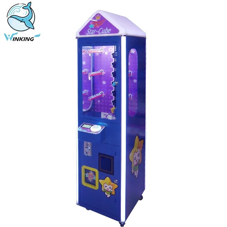 WINKING coin operated push win gift game machine type key master capsule toy vending machine