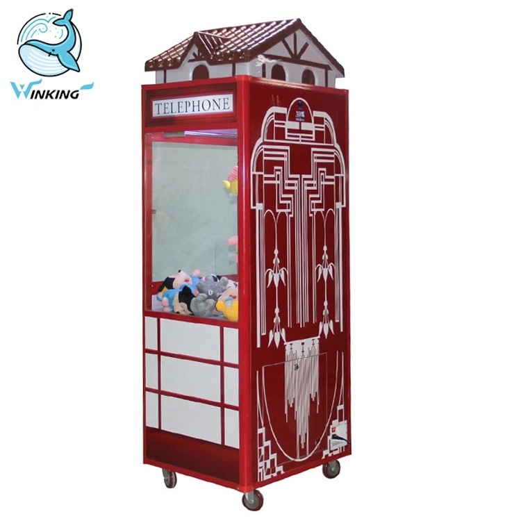 Telephone style Plush Toy Claw Crane Game Machine Prize Vending Machine for Sale