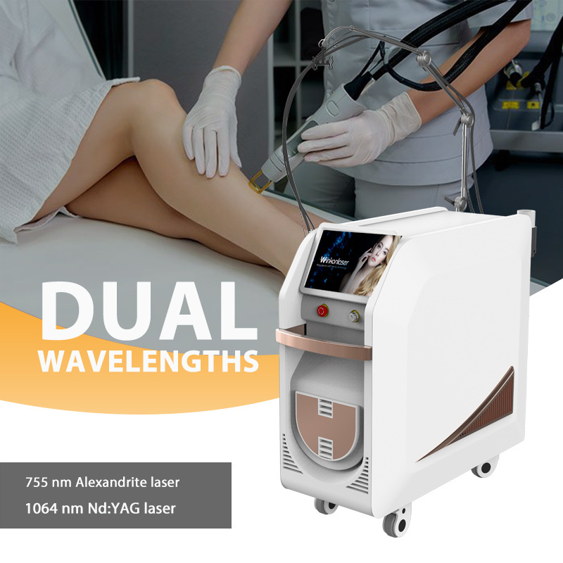 755nm Alexandrite Laser 1064nm Long Pulse Nd Yag Laser Hair Removal Alexandrite Laser Candle