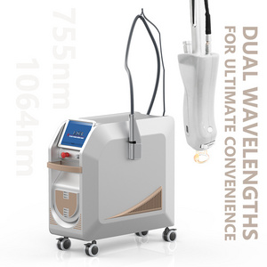 2024 Ce Rohs Long Pulse Alexandrite Laser Hair Removal Machine Price With Cooling Nd Yag 755Nm 1064Nm Alex Laser