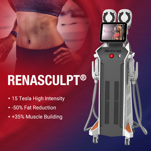 4 Working Handles Cellulite Removal Muscle Building Fat Burning Ems Slimming Machine