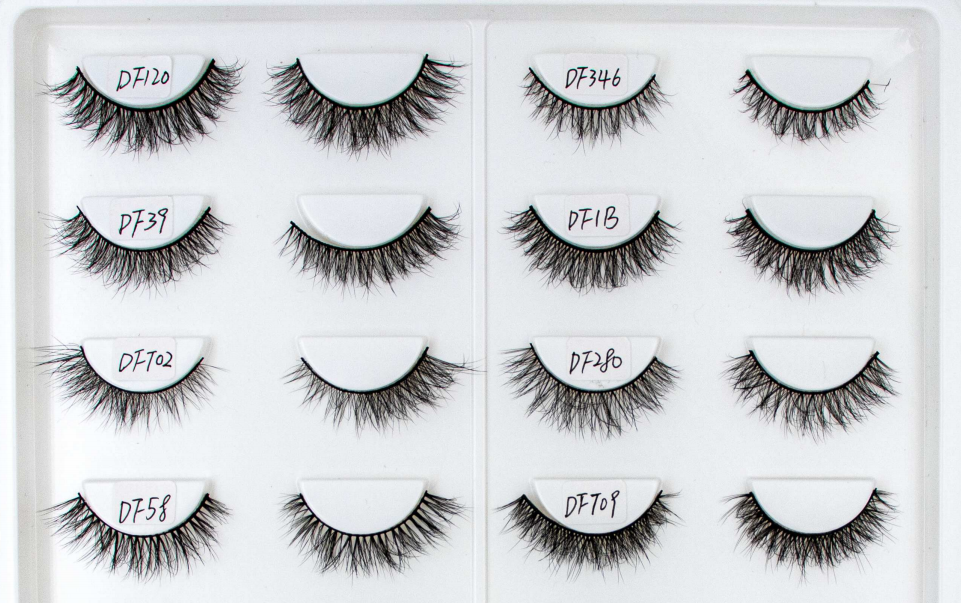 Fashionable faux mink lash wholesale vendor vegan eyelashes full strip suitable for small eyes