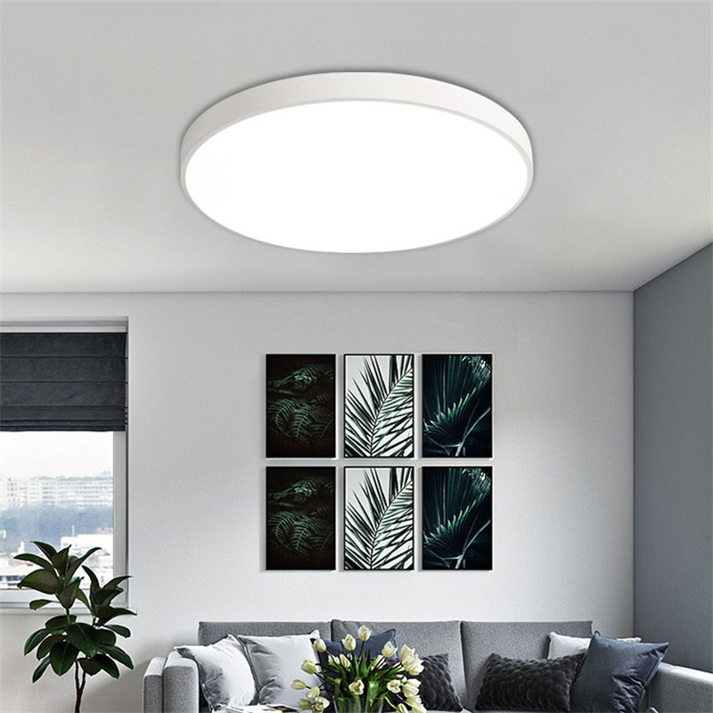 Ultra-Thin Corridor Aisle Ceiling LED Light Round Nordic Simple Ceiling Lamp Modern 12W 18W Living Room Light Ceiling