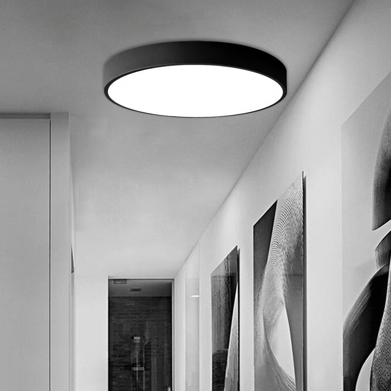 Ultra-Thin Corridor Aisle Ceiling LED Light Round Nordic Simple Ceiling Lamp Modern 12W 18W Living Room Light Ceiling