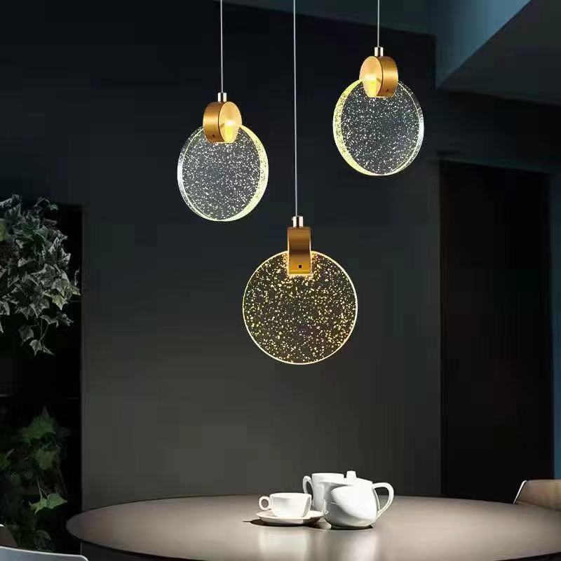 Fashion Bedroom Crystal Luxury Pendant Light Bar LED Pendant And Chandeliers Living Room Modern Pendant Light Linear