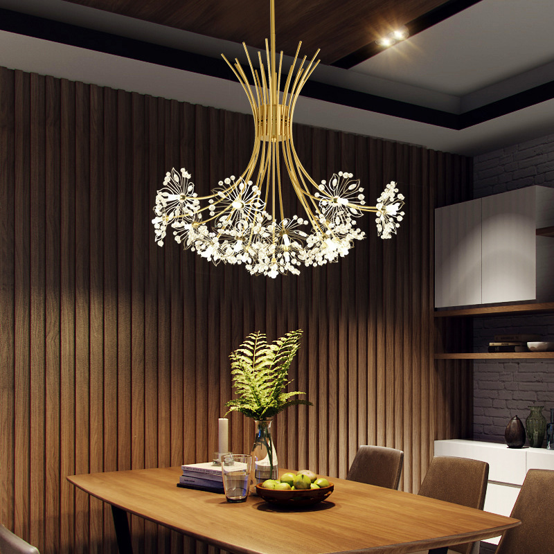 Dandelion Design Modern Dining Room Chandeliers Indoor Living Room Pendant Lighting Modern Chandelier LED Decorative For Bedroom