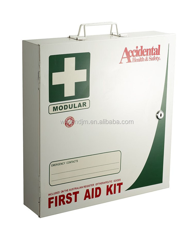 Modern metal Wall mounted Galvanized steel Hospital Medicine Cabinet First Aid Box