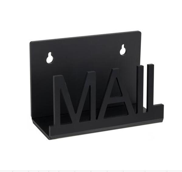 Modern metal / acrylic Wall mounted mails holder for home hole envelope