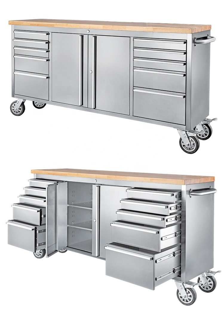 72 inch Stainless Steel Tool Cabinet