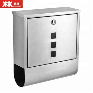 Stainless Steel mailbox, Wall mounted letter box, Stainless Steel