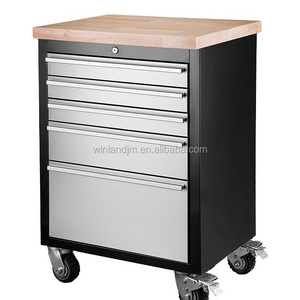 Garage Tool Cabinet Professional Tool Trolley Workshop Storage Trolley Cart