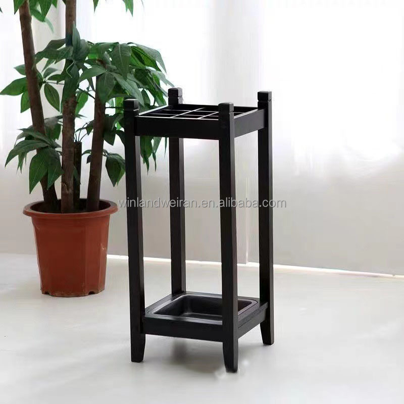 Wooden umbrella storage rack hotel umbrella stand holder umbrella stand