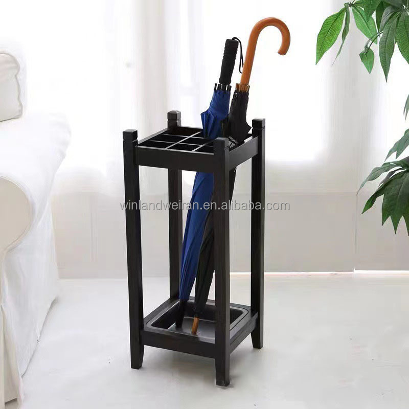 Wooden umbrella storage rack hotel umbrella stand holder umbrella stand