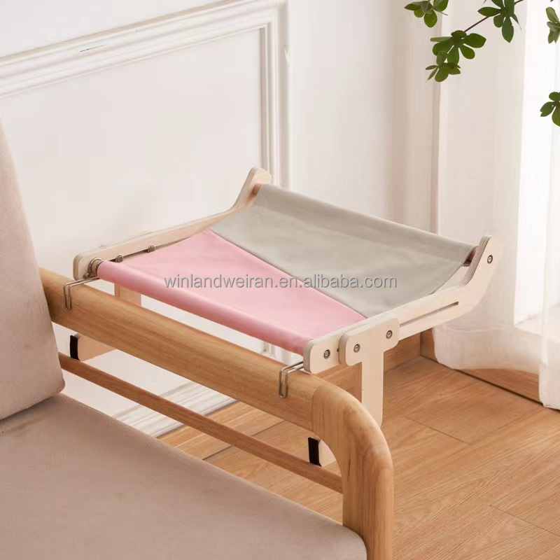 Hot sales Hammock for Indoor Easy to Adjust & Assemble Wood Cat Hammock Window Bed