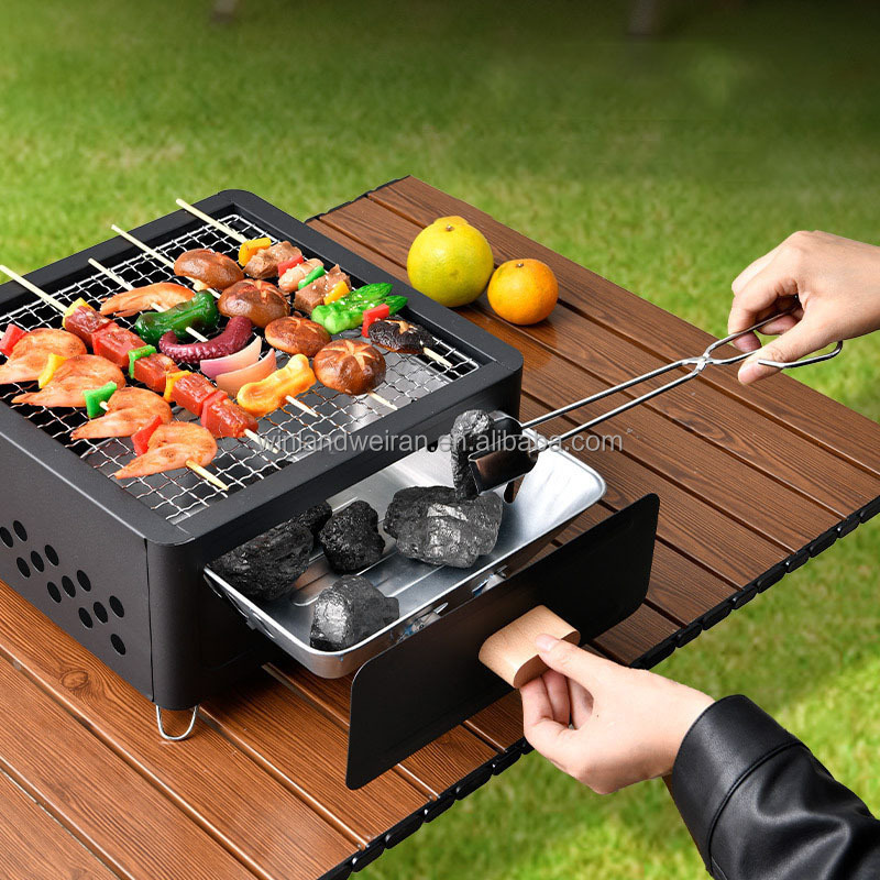 Smart Metal Outdoor BBQ Firewood Rocket Stove Camping Cooking Stove BBG Grill