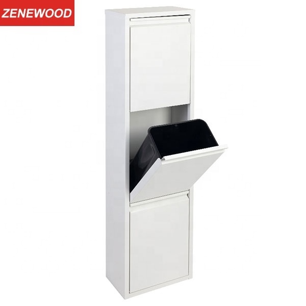 Indoor Use Storage Waste Bin for Kitchen Metal Dustbin