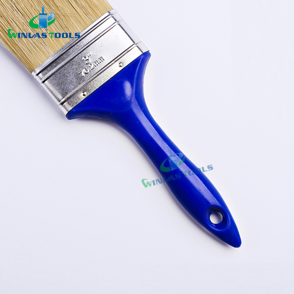 chinese quality professional synthetic filament Wooden/plastic handle with stainless steel ferrule paint brush