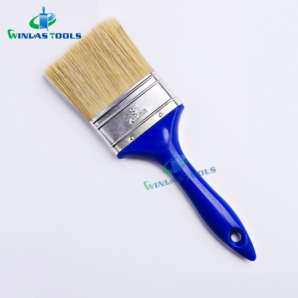 chinese quality professional synthetic filament Wooden/plastic handle with stainless steel ferrule paint brush