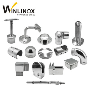 304 316 inox glass balustrade fittings, stair balustrade accessories