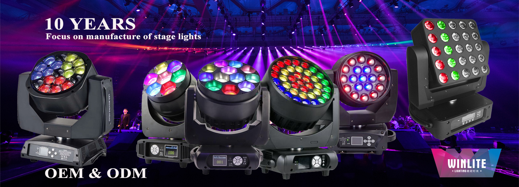 Winlite Zoom wash 19 x 15w beam led moving head big bee eye with pixel led control k10