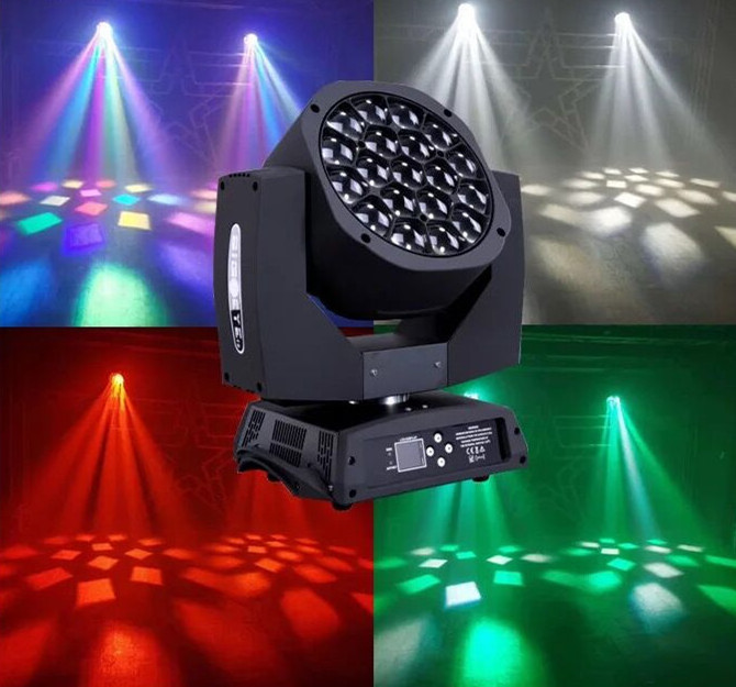 Winlite Zoom wash 19 x 15w beam led moving head big bee eye with pixel led control k10