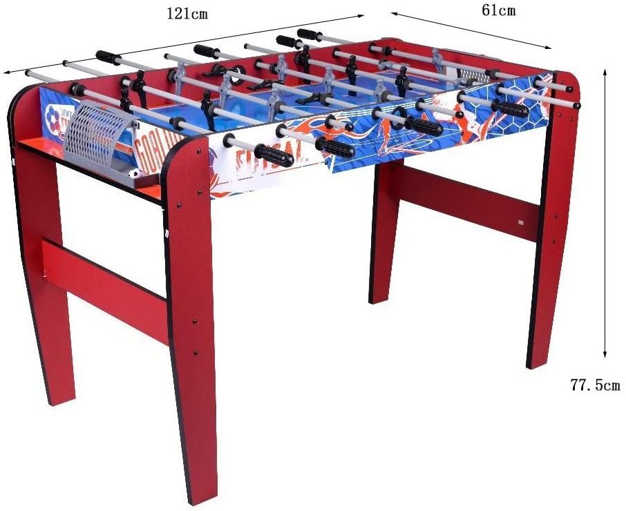 Table Football 4FT Foosball Table with 8 Pole Children Wooden Educational Indoor Game Toy