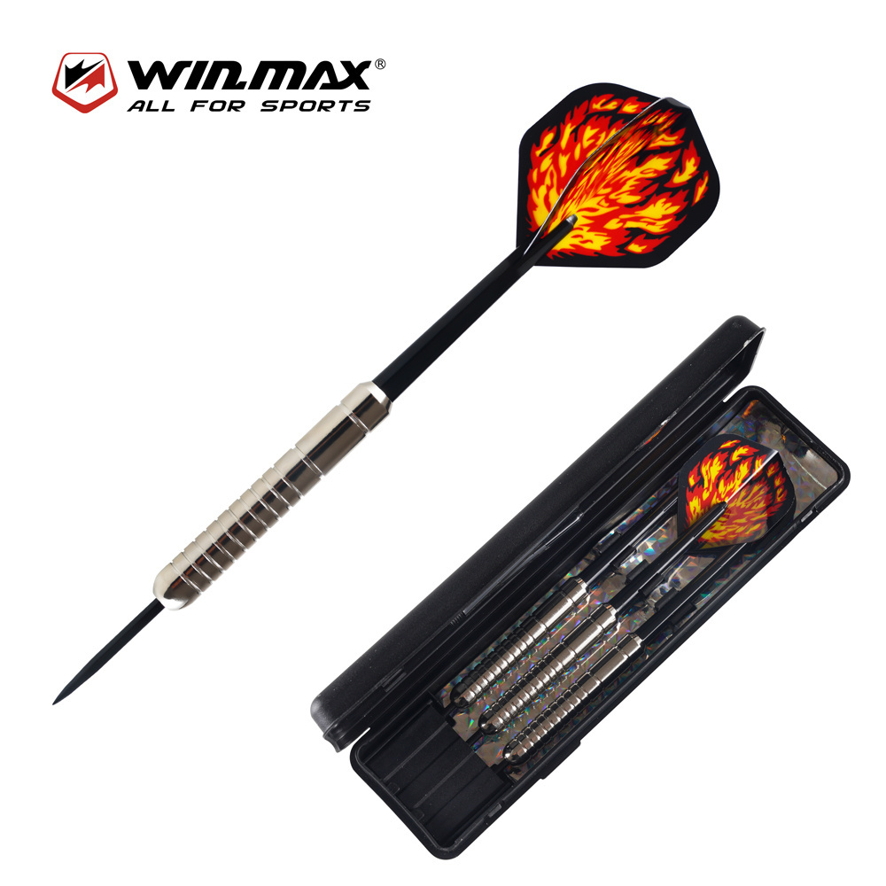 Win.max high quality weights 21g steel tip sliver dart set for sisal dartboard