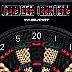 2024 new customized 4 led dartboard 27 games 1-8 Players Electronic Dart Machine Electronic Dart Board with Cabinet