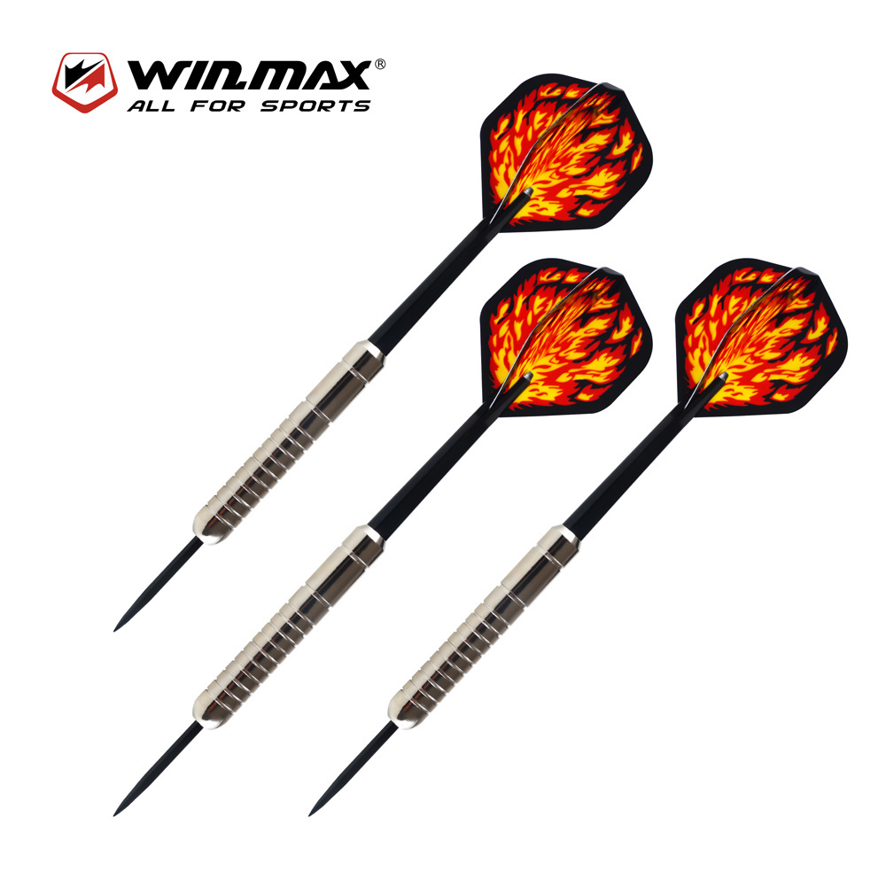 Win.max high quality weights 21g steel tip sliver dart set for sisal dartboard