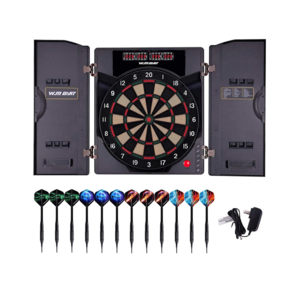 2024 new customized 4 led dartboard 27 games 1-8 Players Electronic Dart Machine Electronic Dart Board with Cabinet