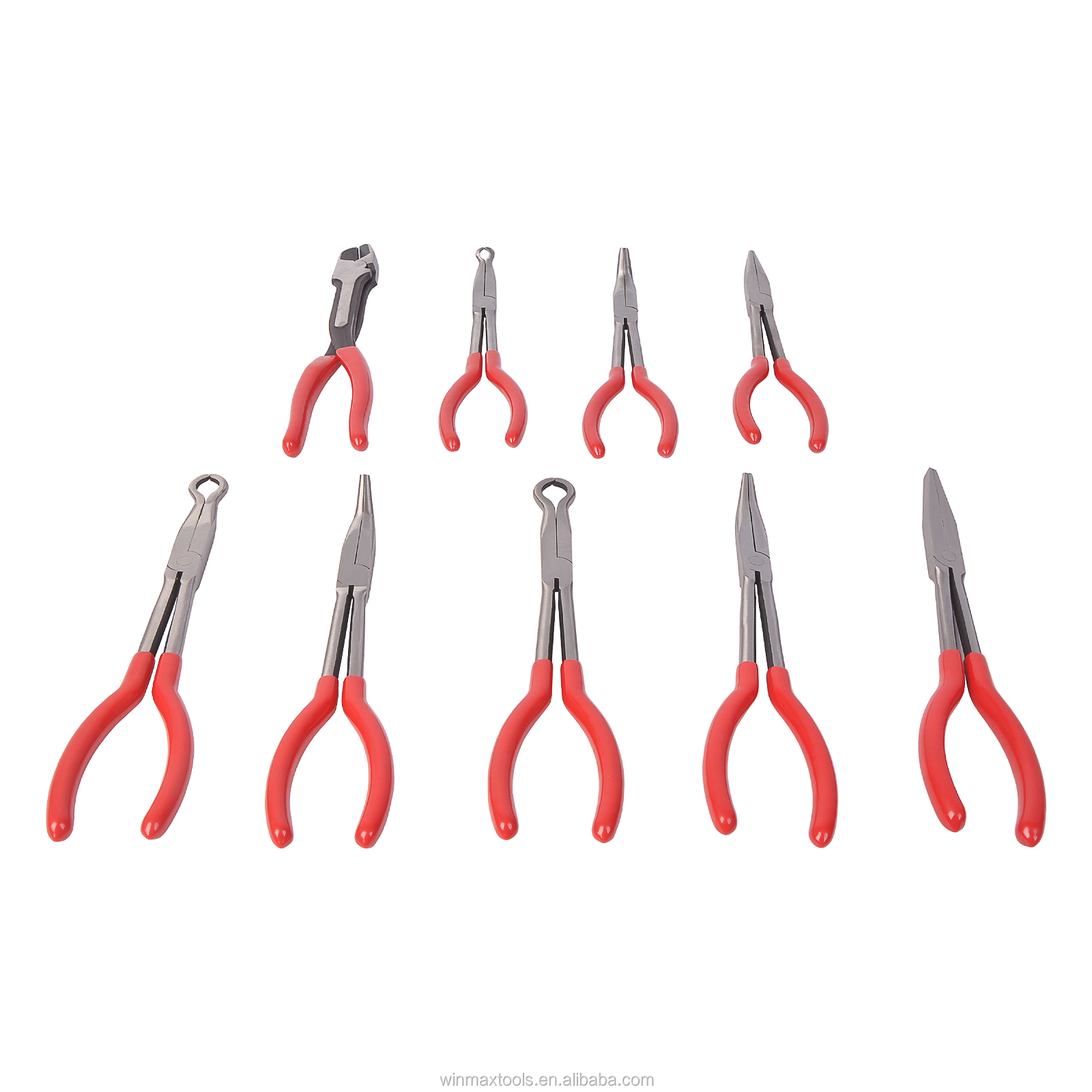 Winmax Circle Bent Needle Nose Diagonal Cutter Pliers Hand Tool 9PC 11