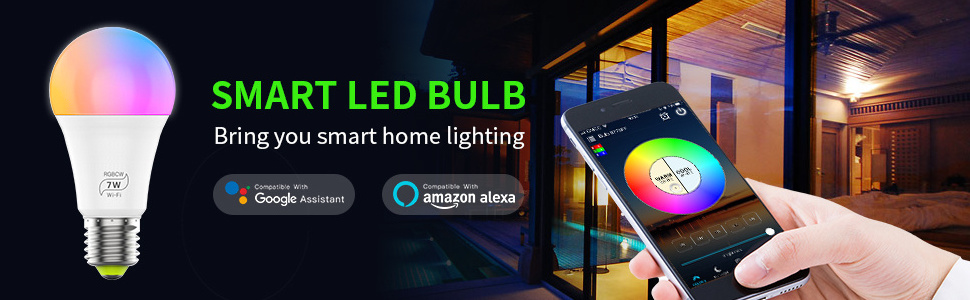 Smart bulb Light led Wifi Bulb 7W 9W 10W Color Changing RGB LED Bulb e27e26 110V 220V APP Remote Compatible Alexa Google Home