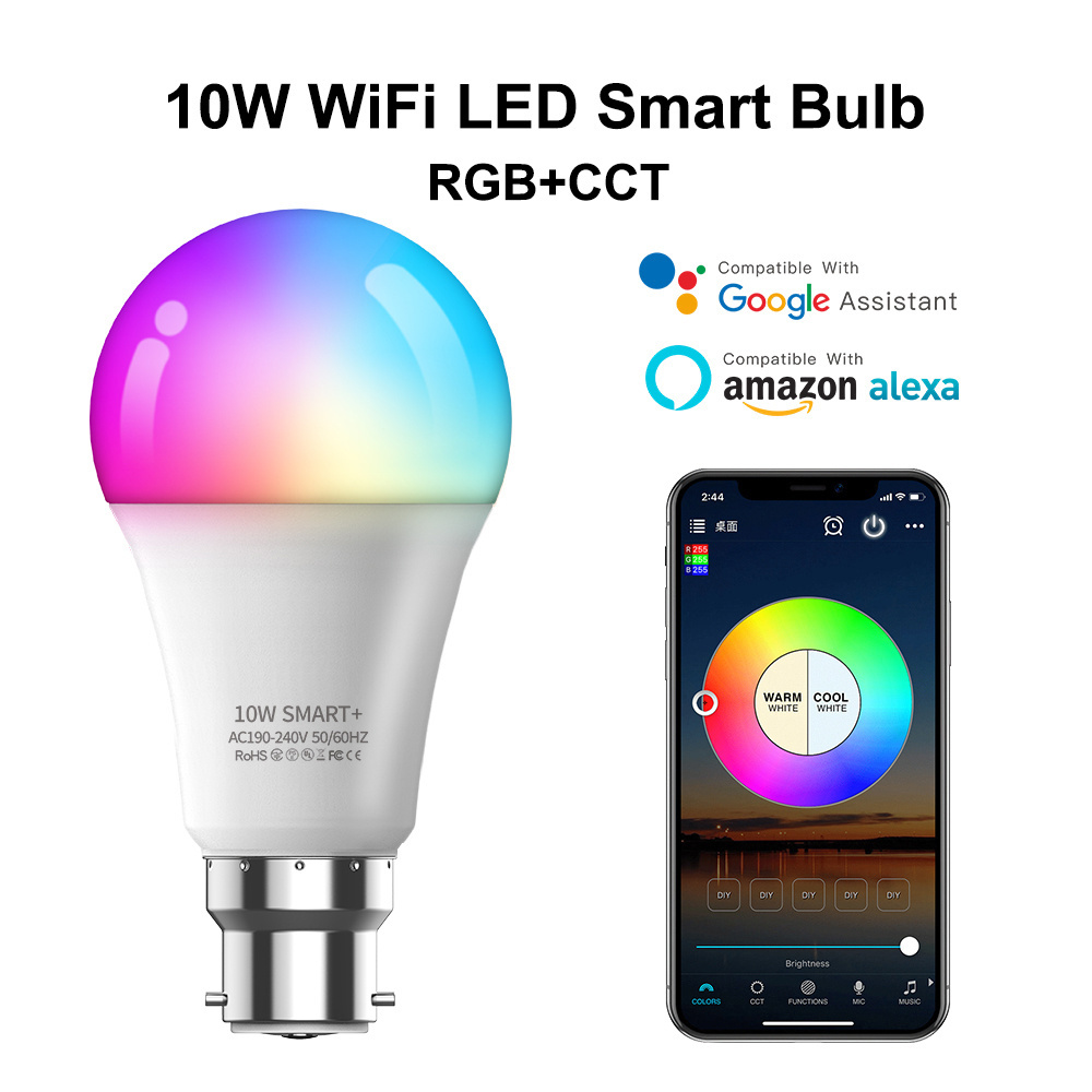 smart bulb wifi apple homekit led smart lights speaker smart bulb dimmable works with Alexa Google Assistant