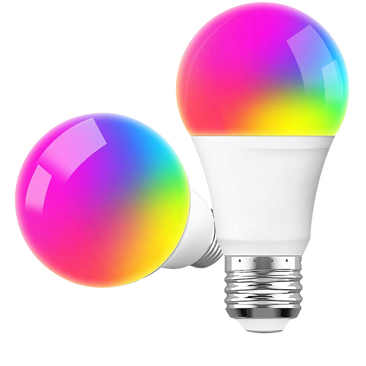 Smart led Wifi Bulb 9W RGB Compatible With Alexa Tuya Google Assistant lighting led light Voice Control Dimmable color bulbs