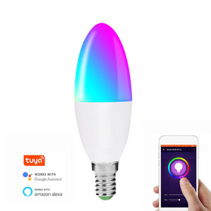 RGBCW 9W Smart Light Bulb Alexa Google Smart life wifi Tuya Dimmable Voice Control Multicolor led color bulb