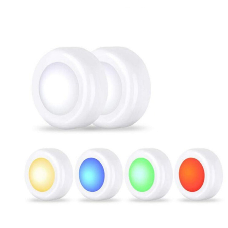 USB rechargeable LED Puck Light with charging cabinet led light battery with remote wireless color changing puck lights