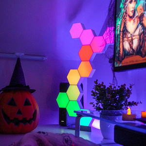 DIY Touch Sensor Hexagonal Removable Wall Lamp Touch Sensitive LED Honeycomb Light Honeycomb smart panel Modular LED Light