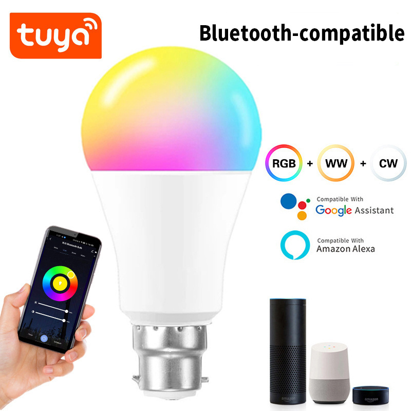 Smart Led Light Bulb Tuya smart Bulb E27 Smart Wifi Lamp 220V Led Bulb RGBCW Light 12W 15W Alexa For Home