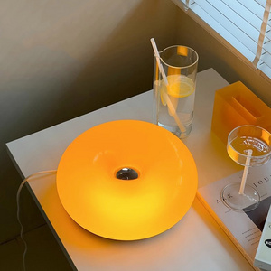 Nordic orange Donut Lamp Glass Lights Orange Wall Light Table Lamps for Home Decor