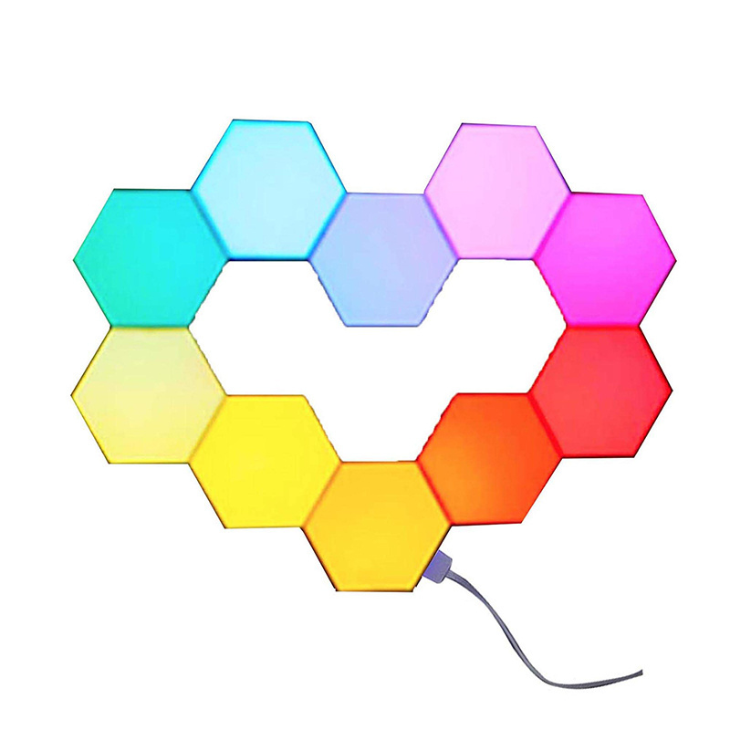 DIY Touch Sensor Hexagonal Removable Wall Lamp Touch Sensitive LED Honeycomb Light Honeycomb smart panel Modular LED Light