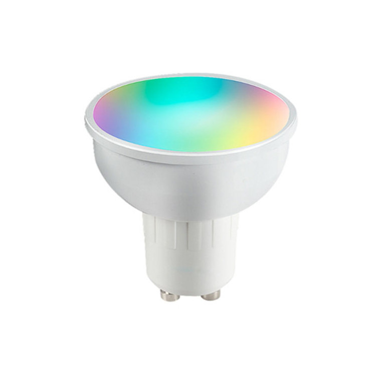 GU10 WIFI led bulb-compatible cellphone app smart speaker voice control 5w smart rgb Alexa Tuya smart led colour changing bulb