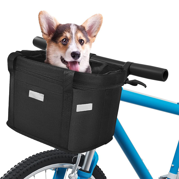 Multifunctional Collapsible Bicycle Pet Carrier Dog Bike Basket Dog Bike Carrier