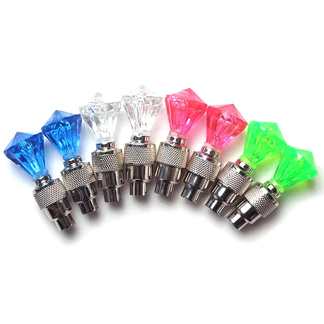 Bicycle Accessories Bike Spoke Light Mini LED Bicycle Wheel Tire Nozzle Valve Lamp Cycling Warning Head Rear Light