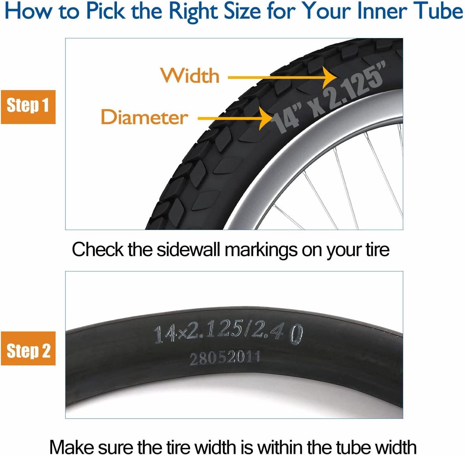 Multiple sizes high quality mountain bicycle tube tire 26/27.5/29/700c rubber road bike inner tube