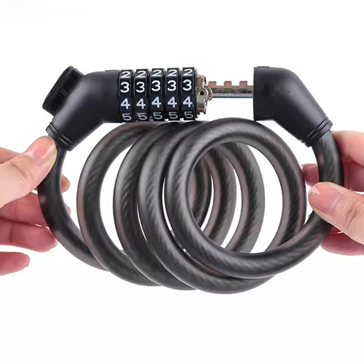 Easy to Use Combination Bike Lock Cable Resettable Combination Lock Bicycles Combination Lock