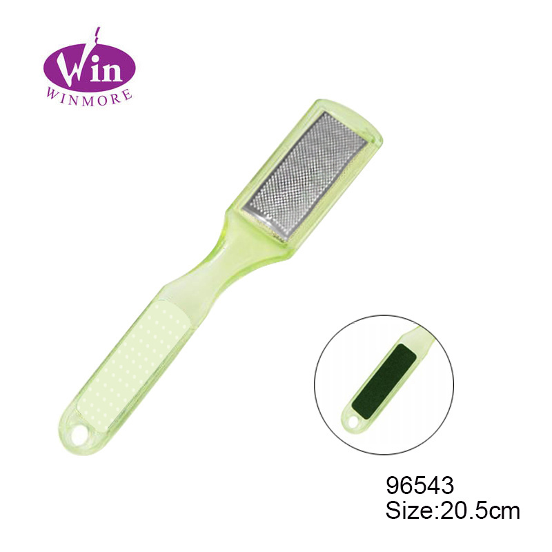 plastic handle stainless steel pedicure foot file foot care foot  dead rough skin callus remover