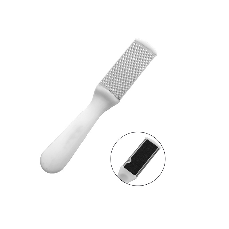 plastic handle stainless steel pedicure foot file foot care foot  dead rough skin callus remover