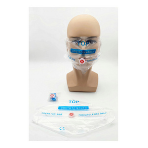 CE Disposable CPR Mask Face Shield One way Valve with LOGO  for first aid and breathing training CPR barrier