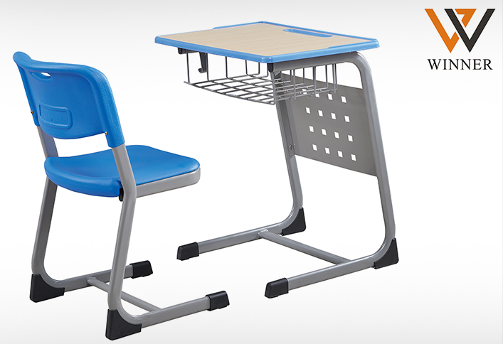 Low Price Modern Classroom Furniture Durable Single School Table And Chair For Sale