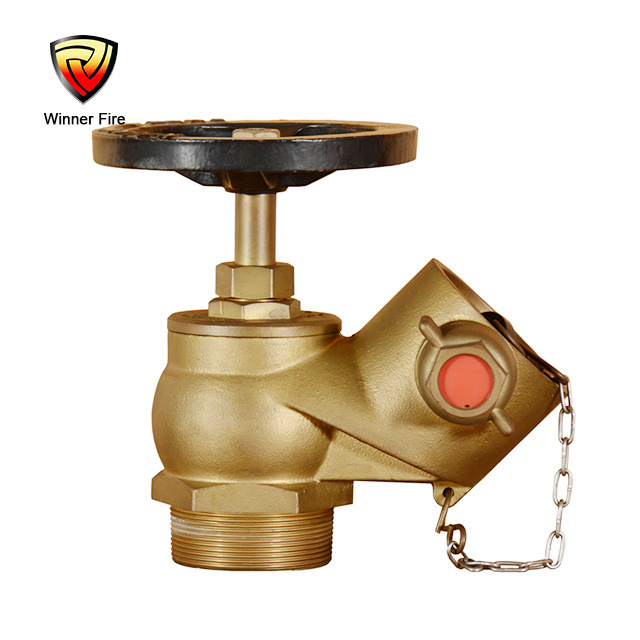 2.5'' Brass Thread Inlet Oblique Fire Hydrant Landing Valve